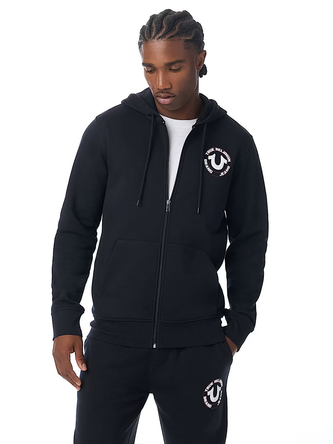 True Religion - True Puff-Print Zip Hoodie