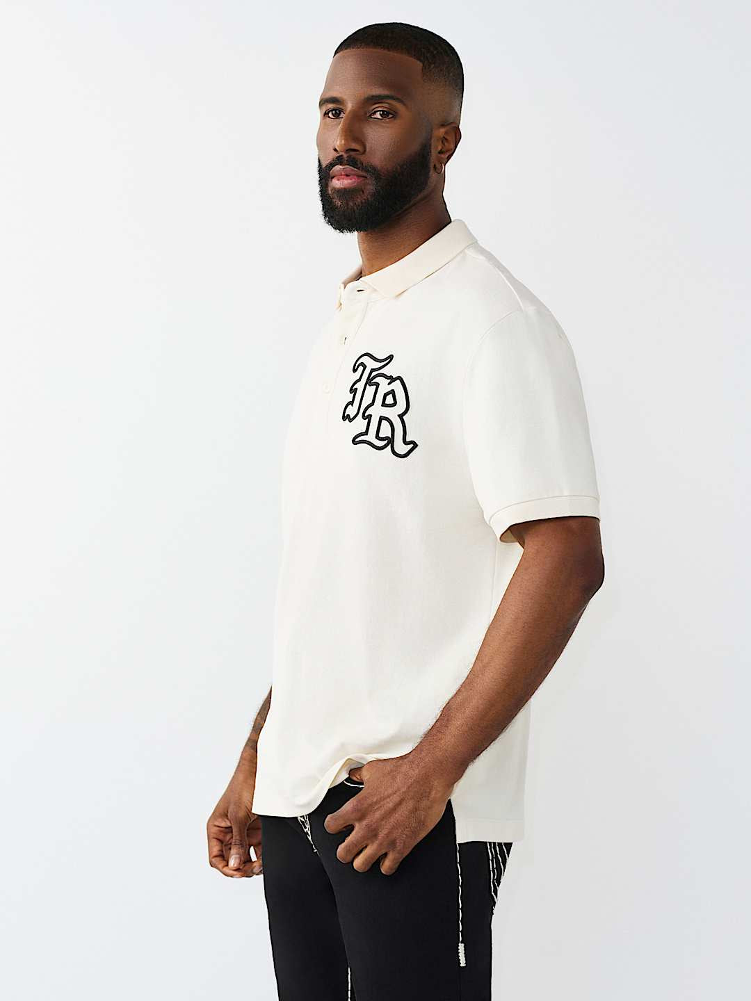 True Religion - Embroidered Stitch Dept Polo Shirt
