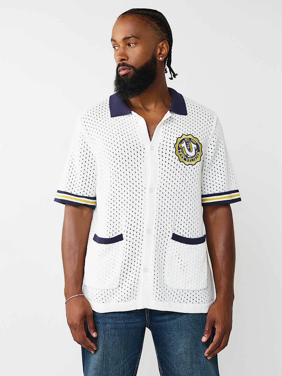 True Religion - Horseshoe Crest Knit Shirt