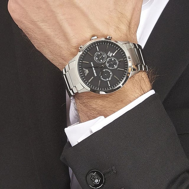 Emporio Armani - Renato Men's Silver Watch AR2460 - Brandatak Store