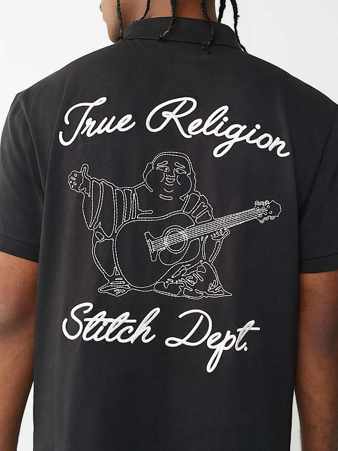 True Religion - Embroidered Stitch Dept Polo Shirt
