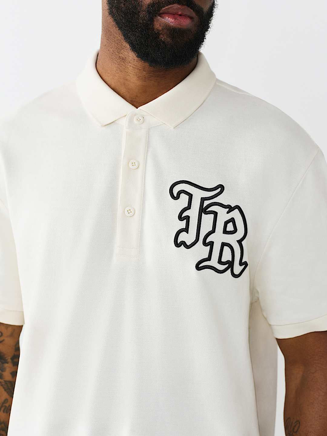 True Religion - Embroidered Stitch Dept Polo Shirt