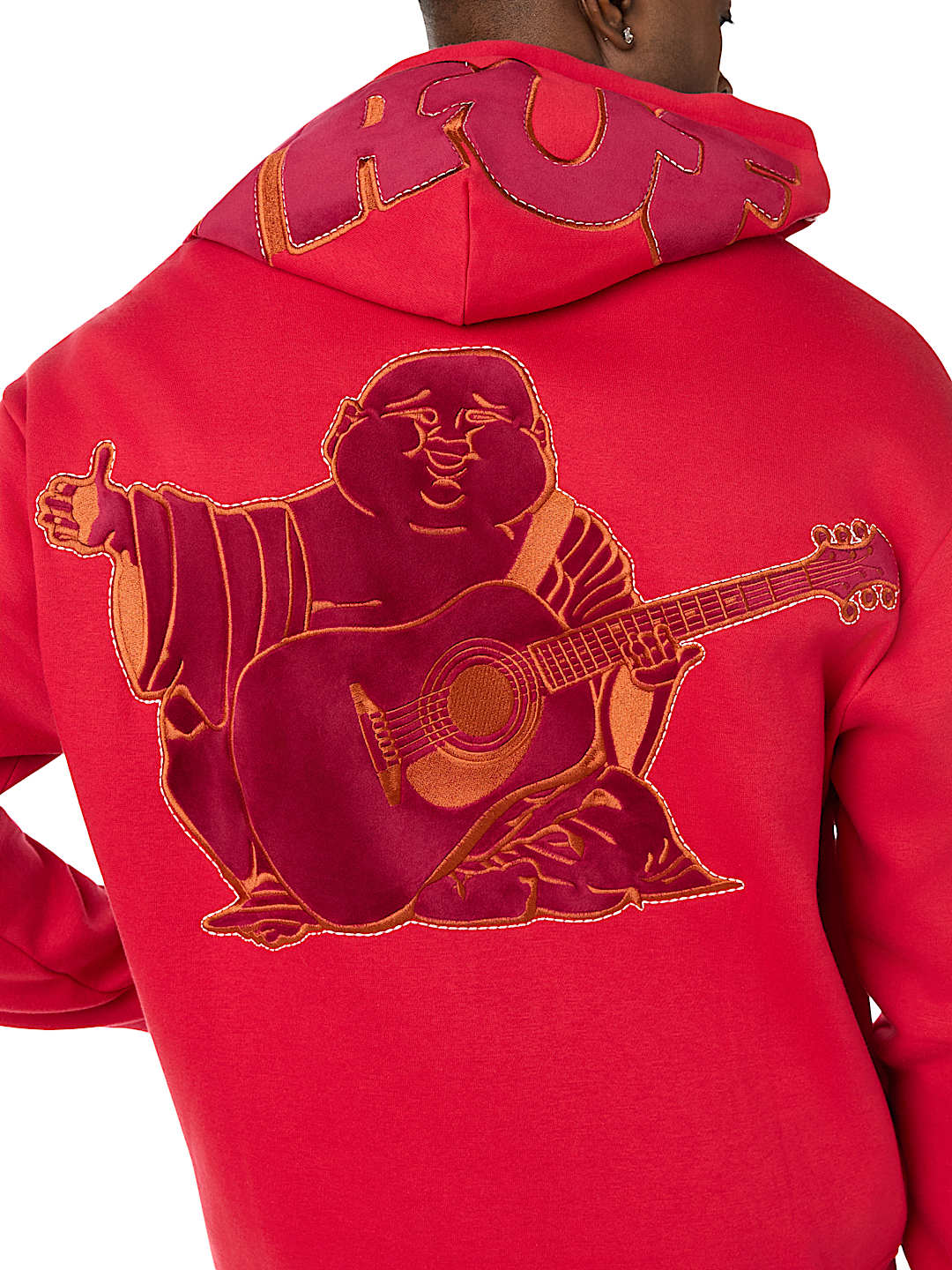 True Religion - Velour Logo Zip Hoodie