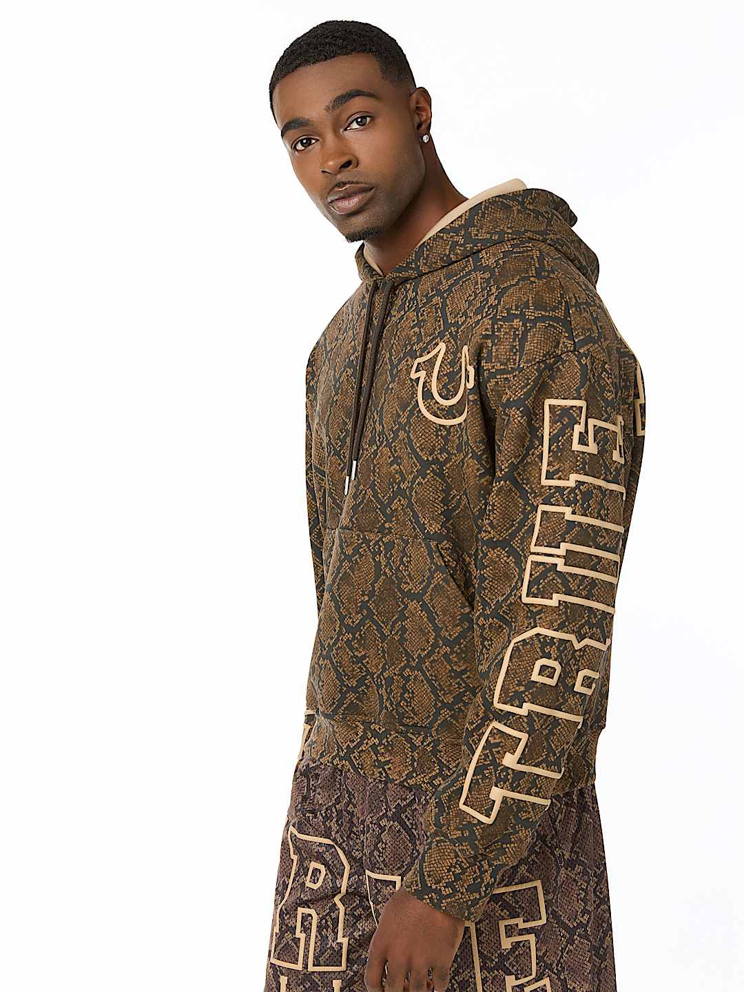 True Religion - Snakeskin Boxy Hoodie