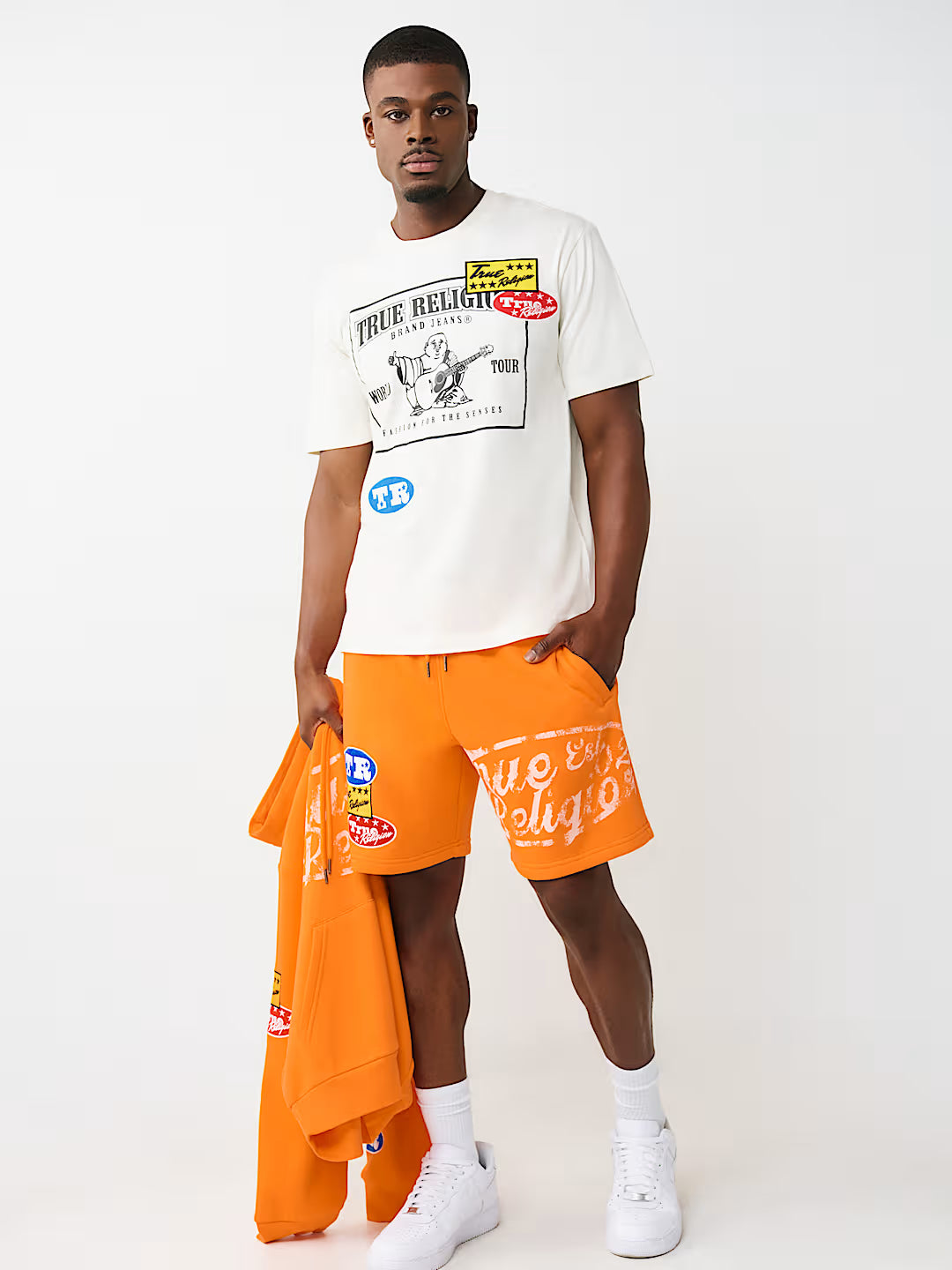 True Religion - Logo Patch Sweatshort