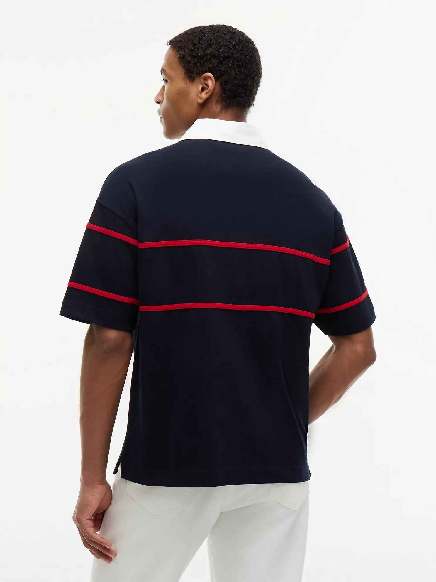 Tommy Hilfiger - Relaxed Fit Hilfiger Logo Rugby Polo
