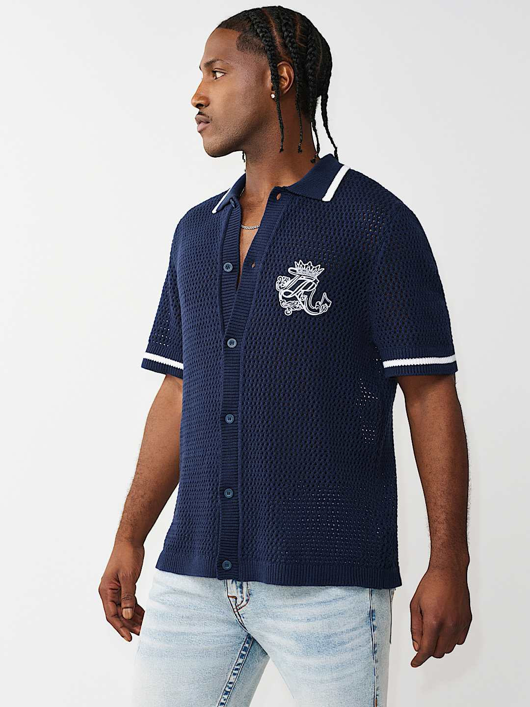 True Religion - Crown Logo Knit Shirt
