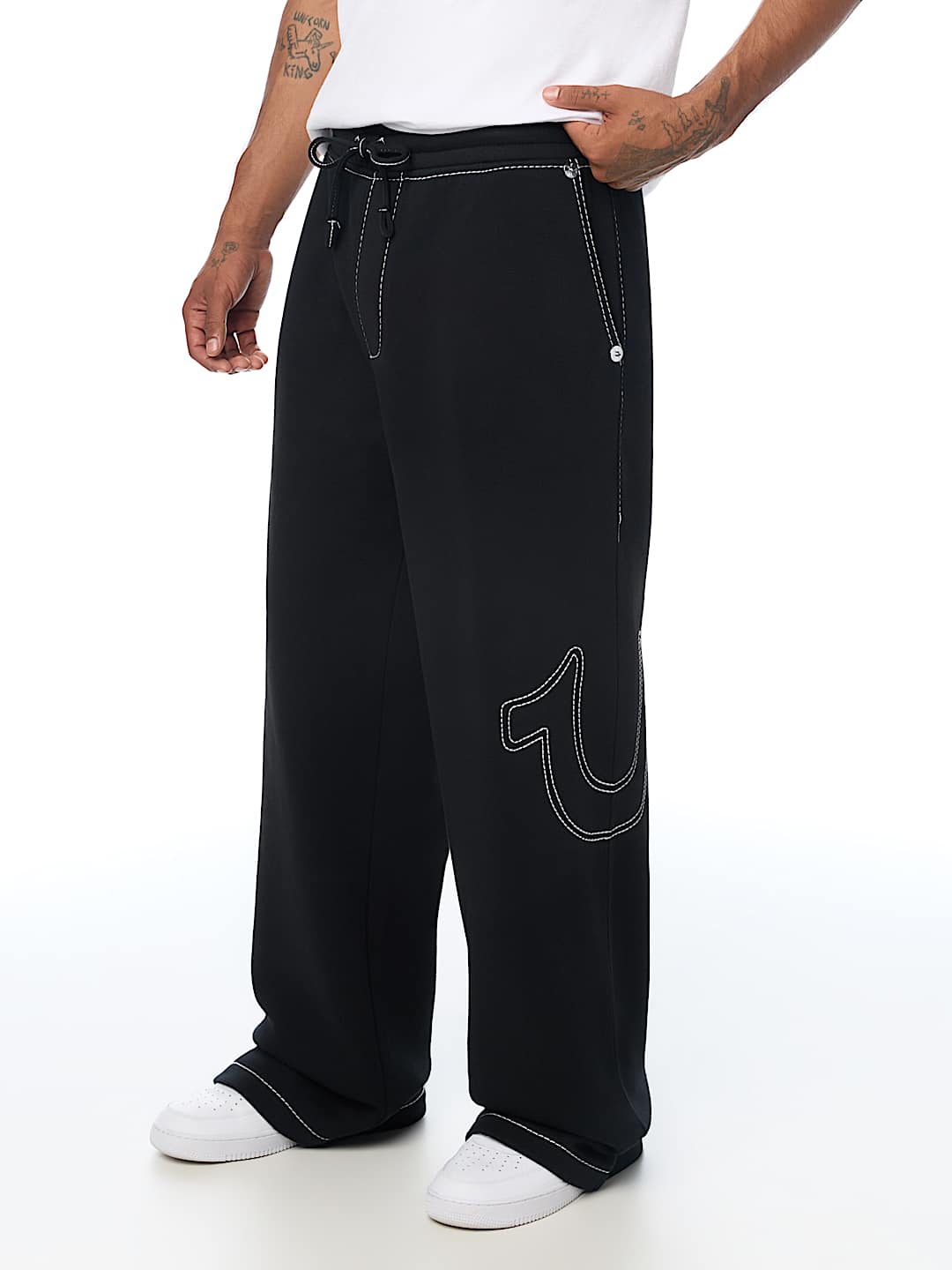 True Religion - Big T Horseshoe Baggy Sweatpant