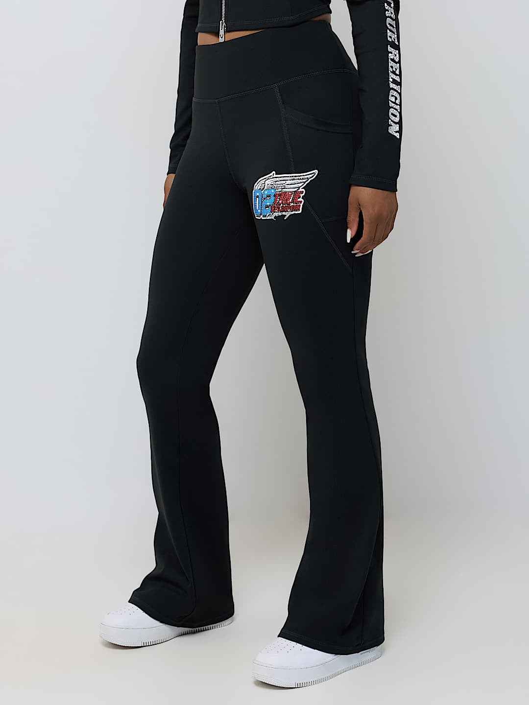 True Religion - Crystal Mid Rise Booty Perfector Legging
