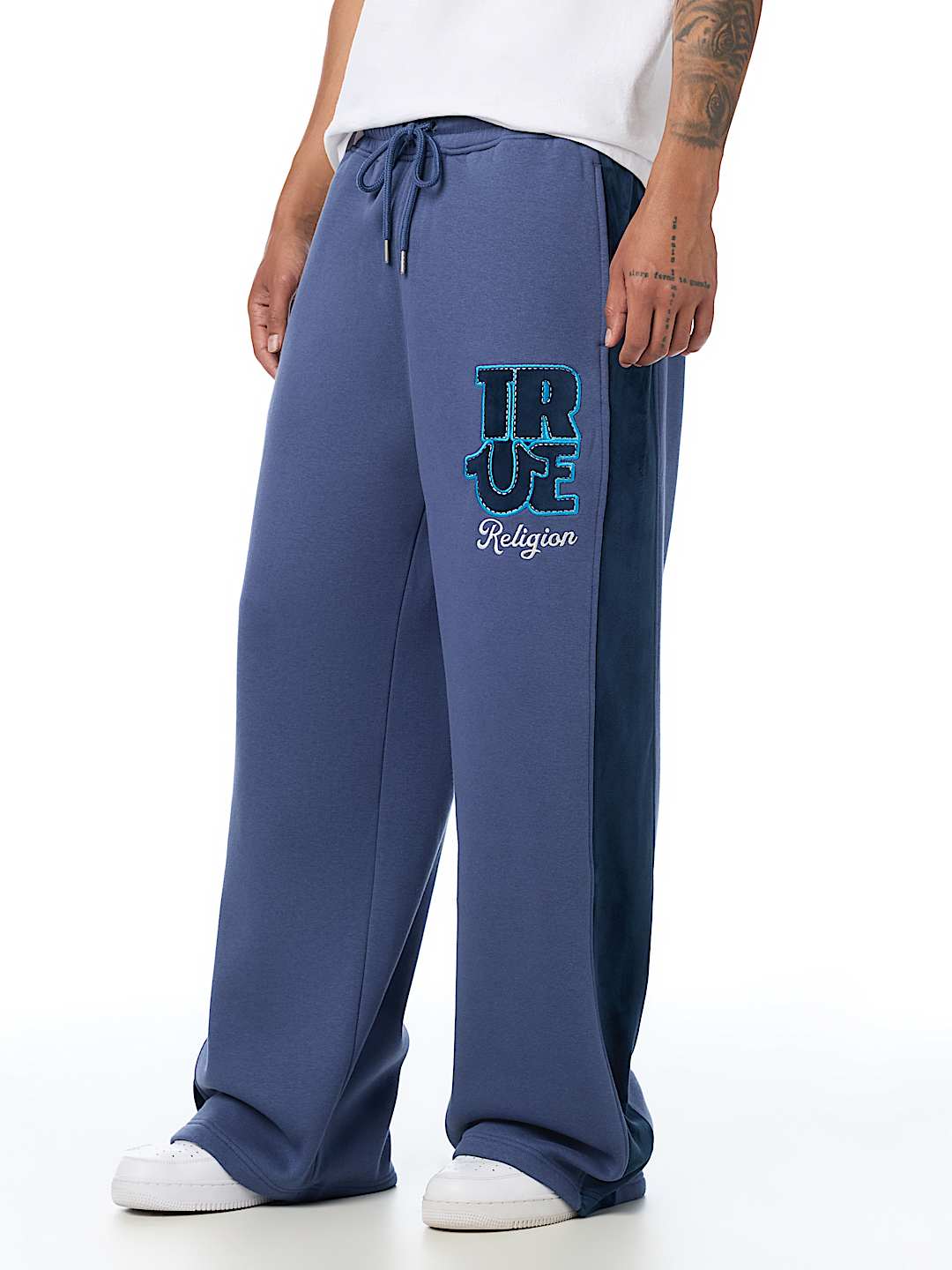 True Religion - Velour Logo Baggy Sweatpant