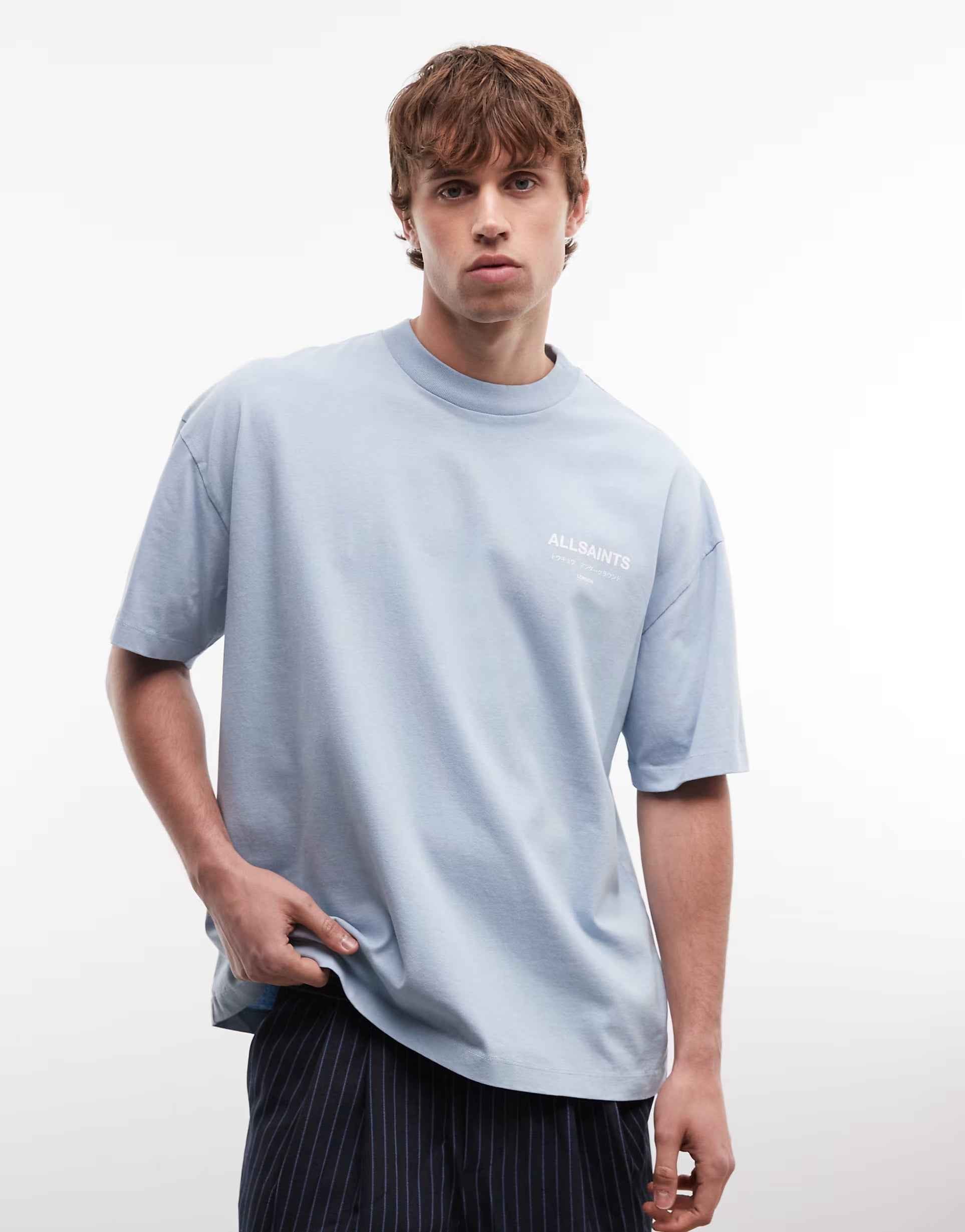 Allsaints - Underground logo t-shirt with back print