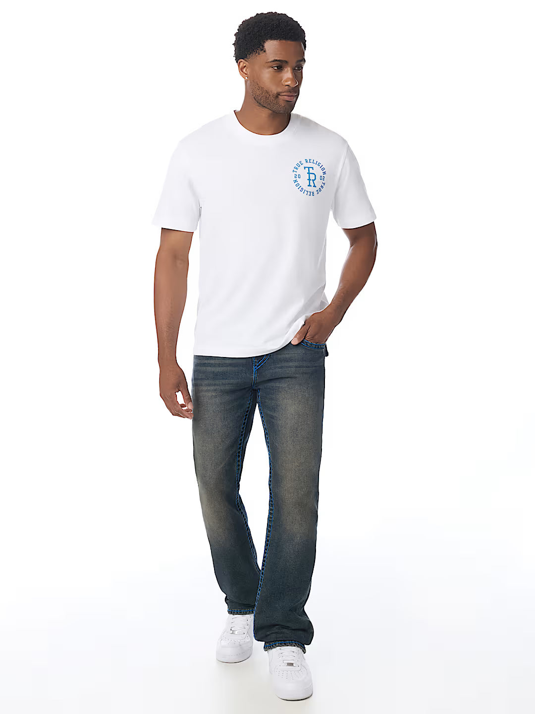 True Religion - Stacked Logo Tee