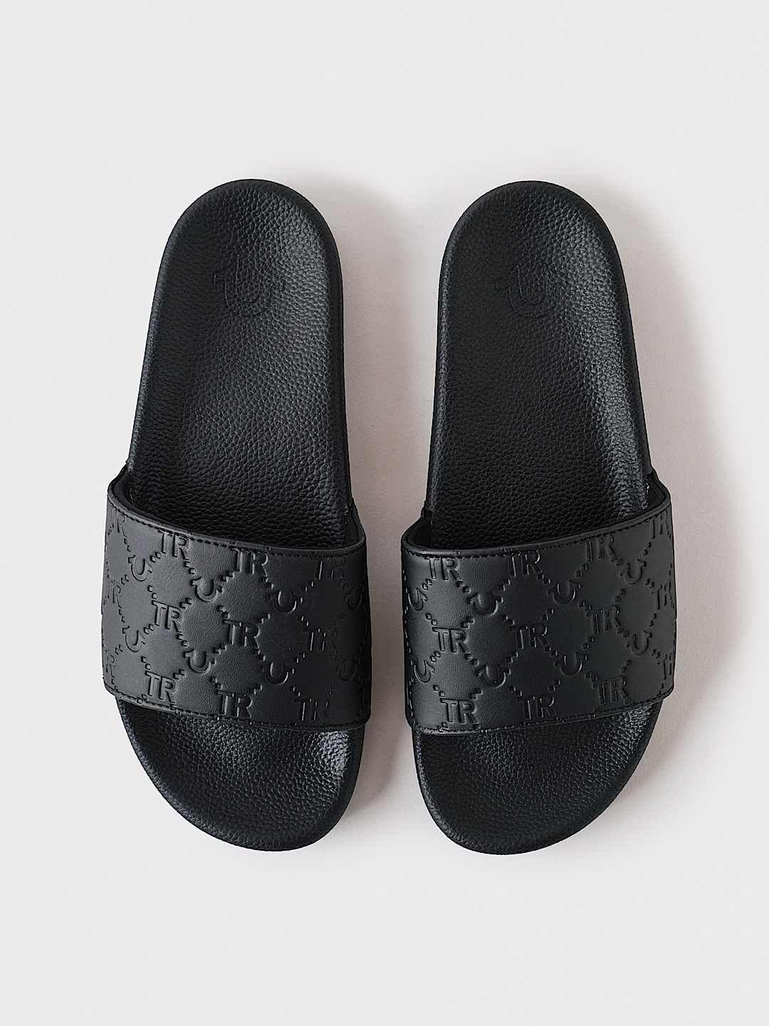 True Religion - Horseshoe Allover Print Slides