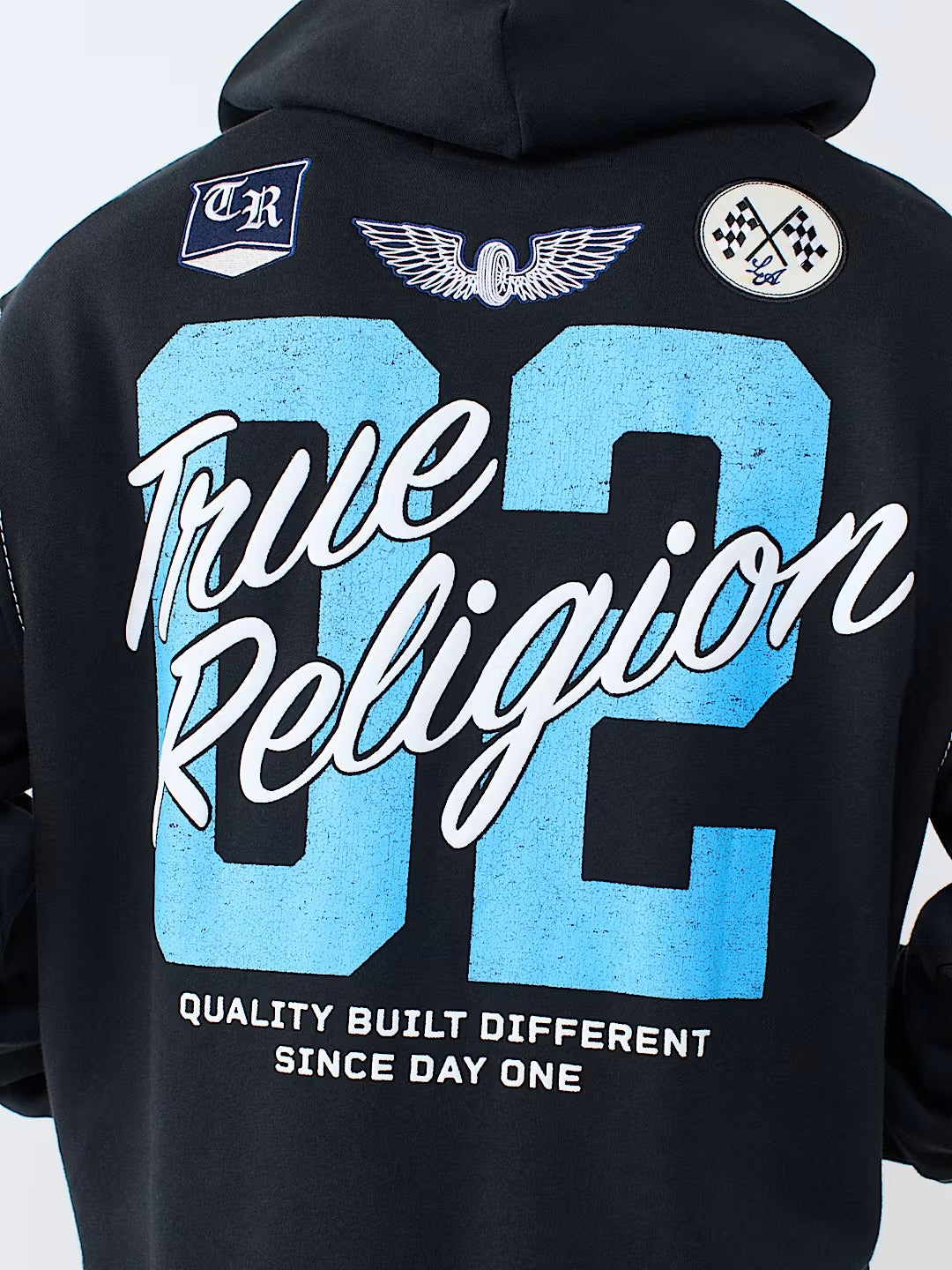 True Religion - Stay True Logo Big T Zip Hoodie