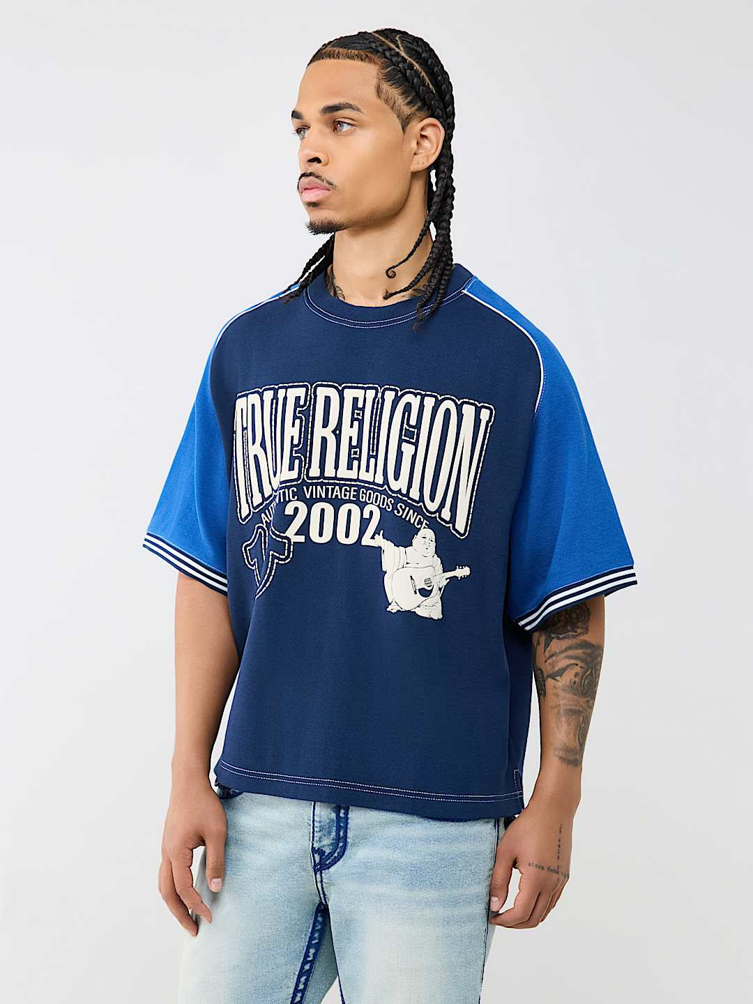 True Religion - Raglan Heavyweight Boxy Knit Top