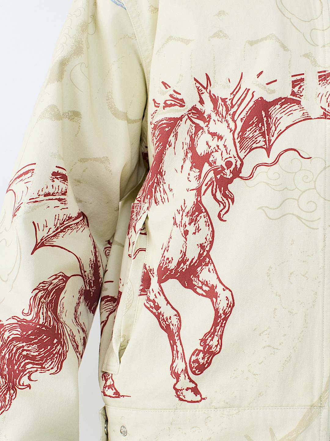 True Religion - Washed Poplin Tattoo Jacket
