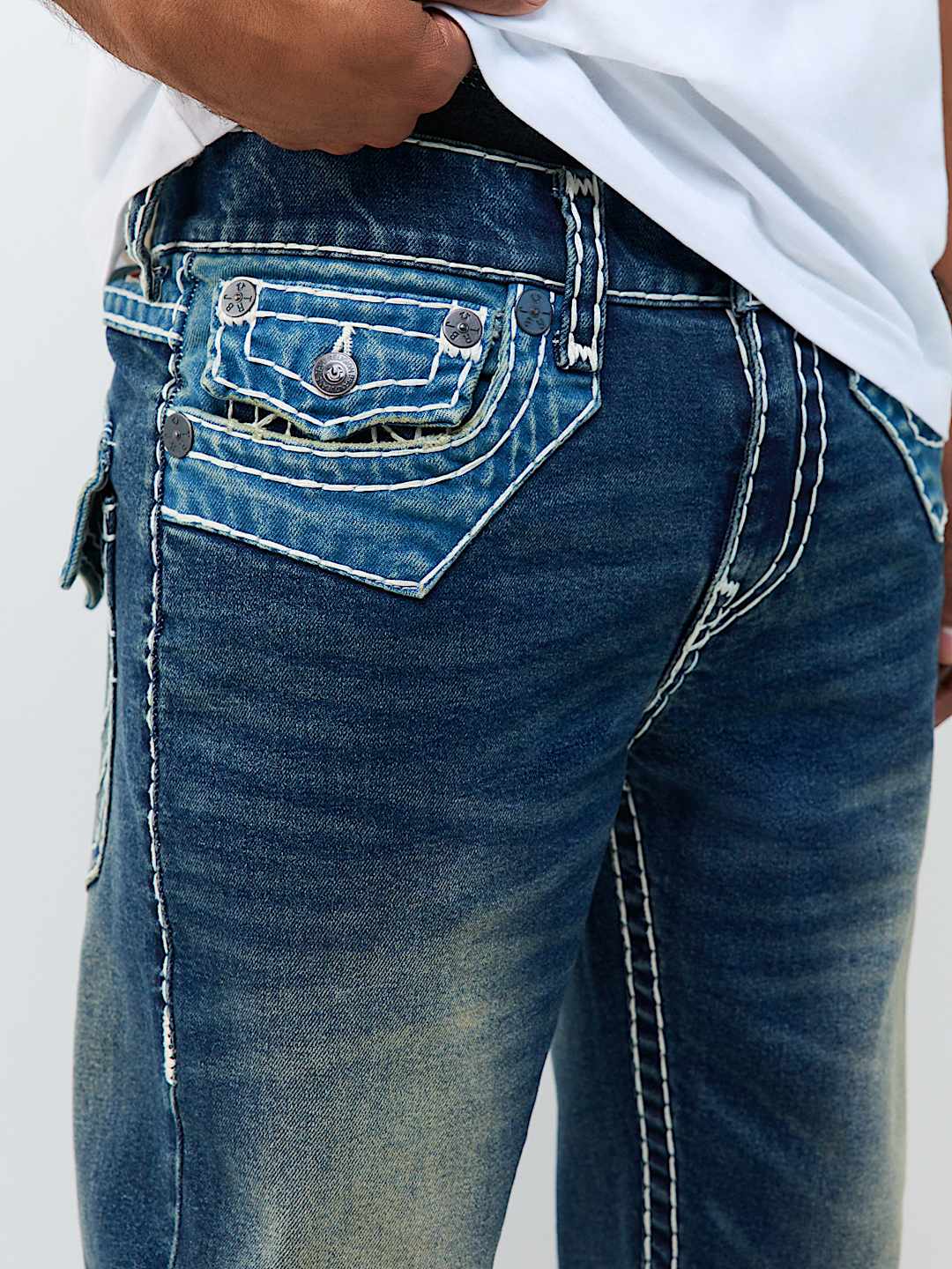 True Religion - Ricky Super T Jimmy Straight Jean 34"