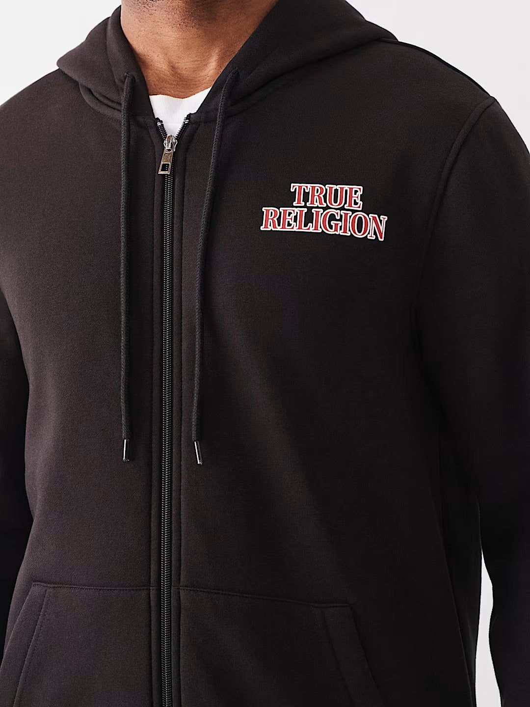 True Religion - Horseshoe Filled Allover Print Zip Hoodie