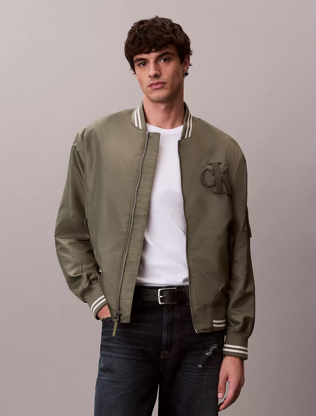 Calvin Klein - Nylon Tipped Bomber Jacket