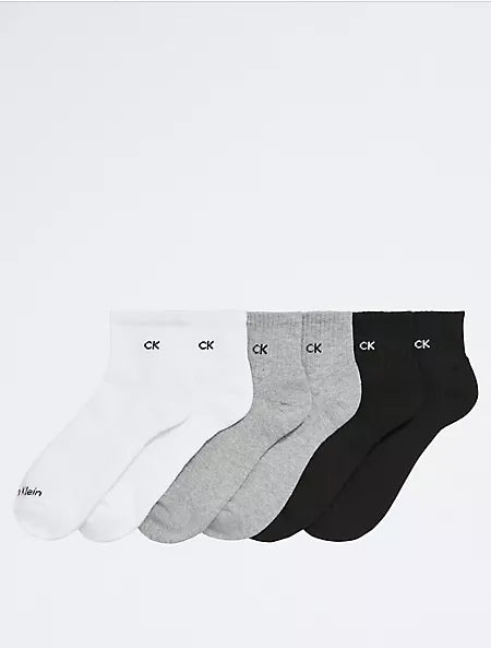 Calvin Klein - Basic Cushion Quarter 6-Pack Socks