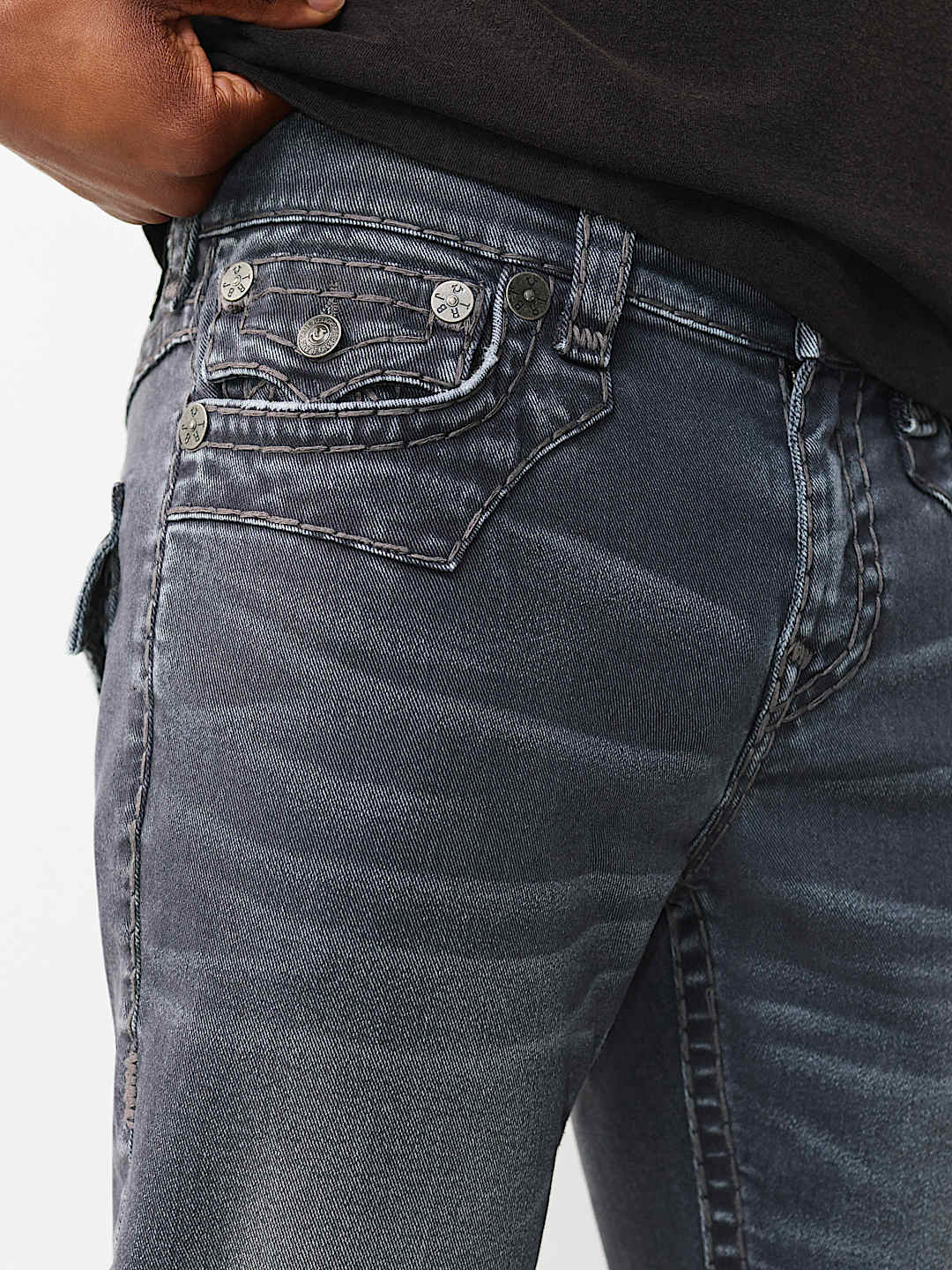 True Religion - Ricky Super T Jimmy Flap Straight Jean 34"