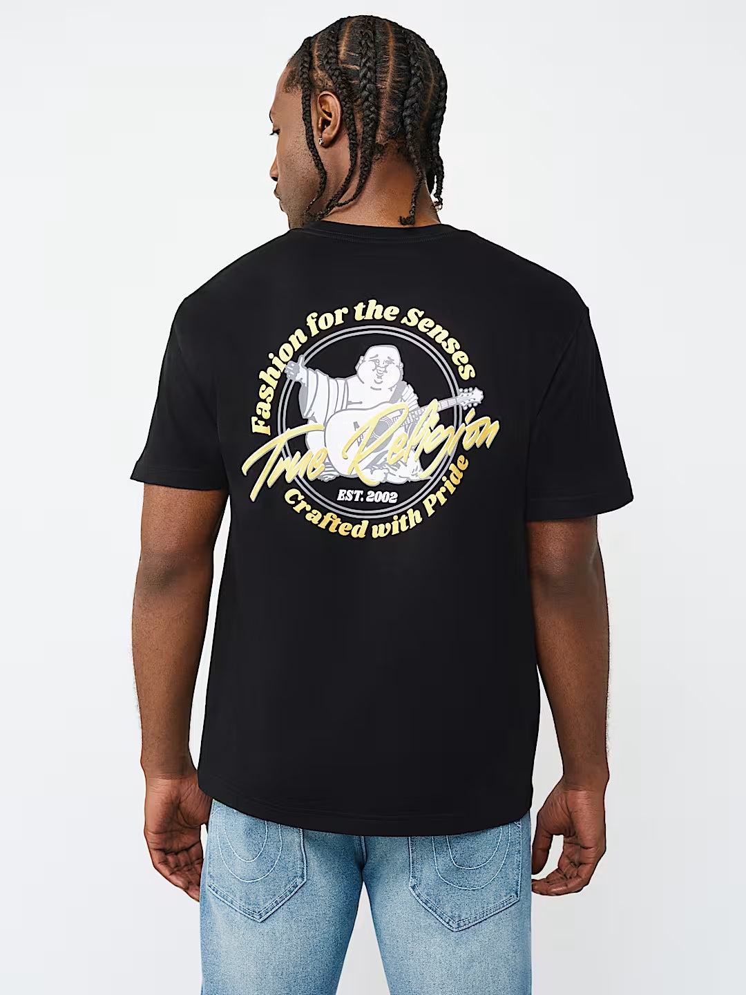 True Religion - Marker Script Buddha Tee