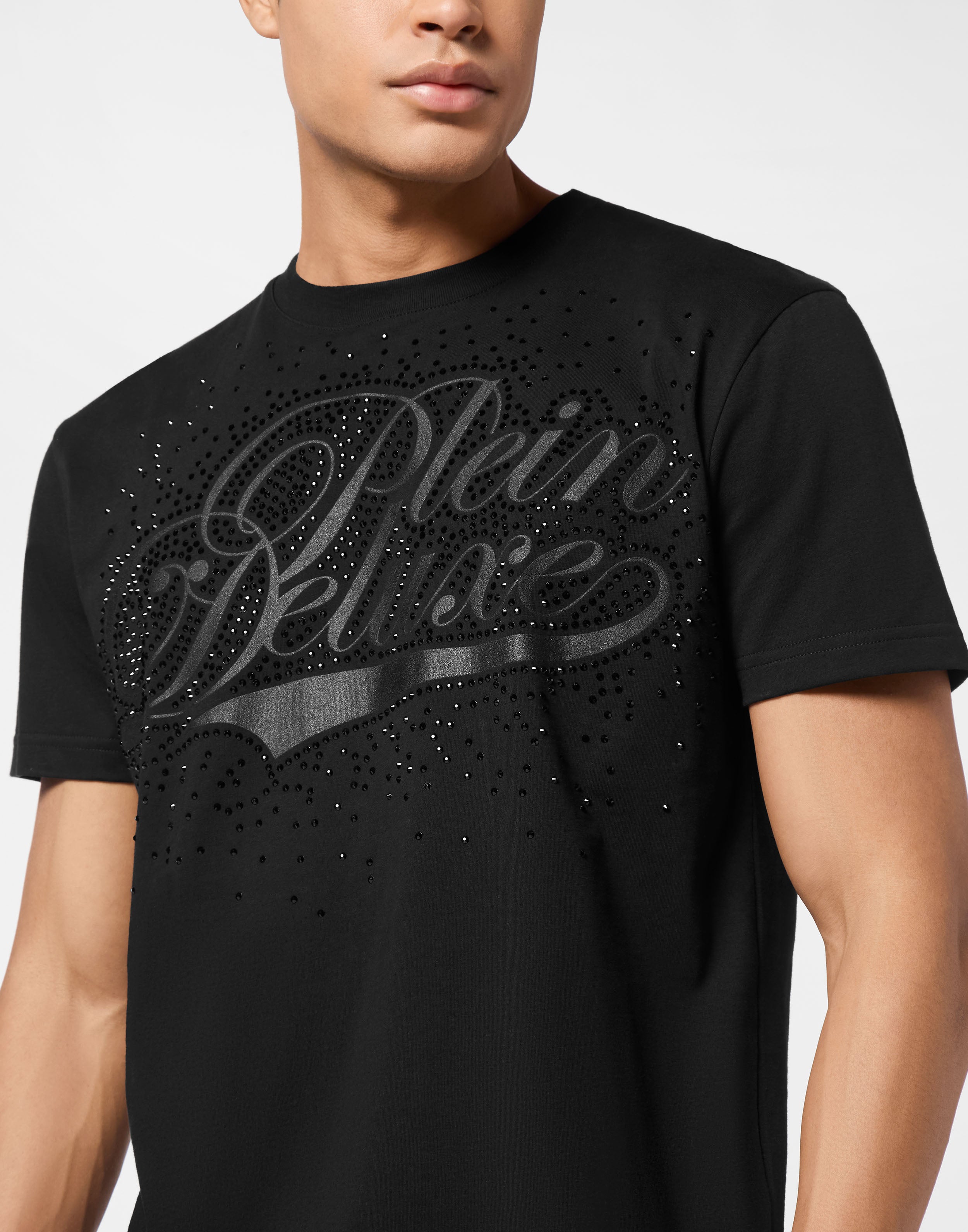 PHILIPP PLEIN - Round Neck T-Shirt Plein Deluxe Stones