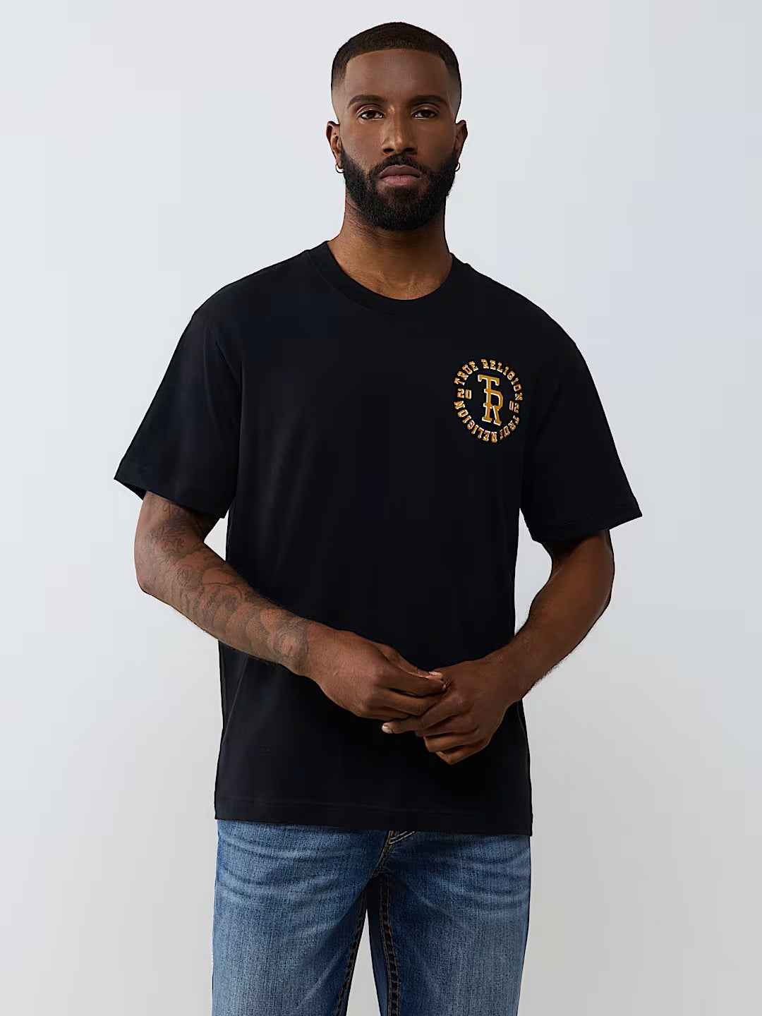 True Religion - Stacked Logo Tee