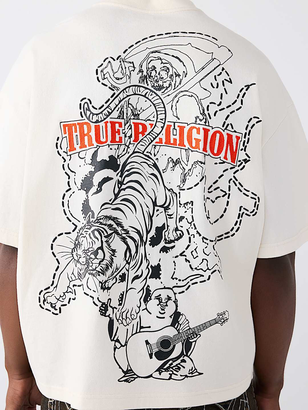 True Religion - Tiger Logo Heavyweight Oversized Tee