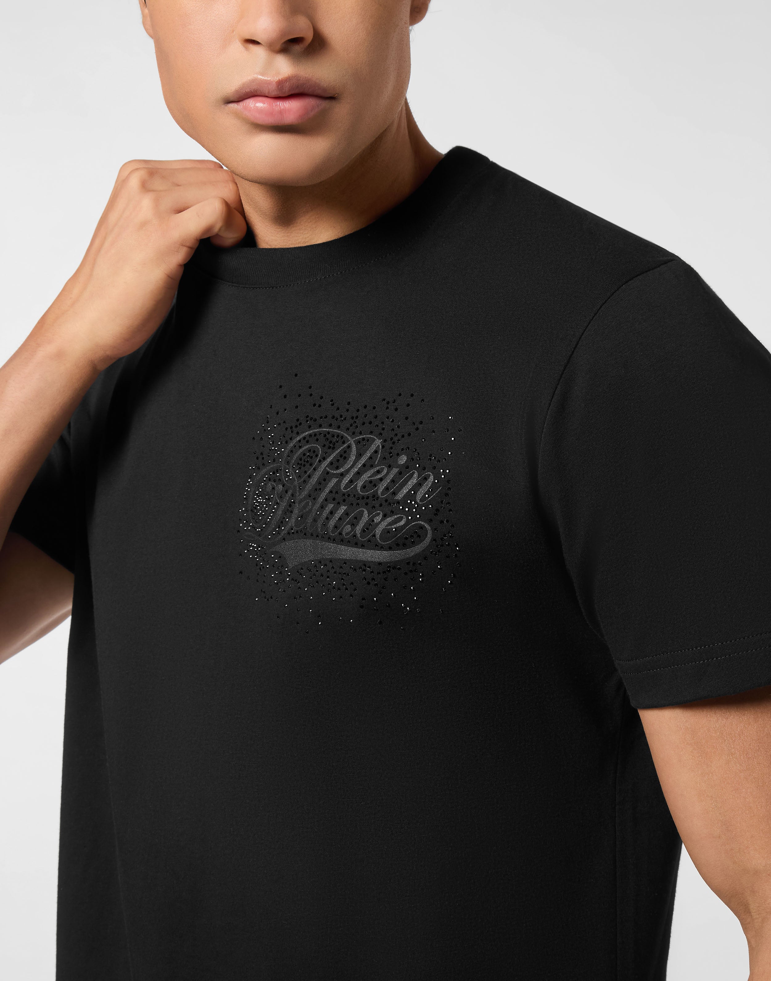 PHILIPP PLEIN - Round Neck T-Shirt Plein Deluxe Stones