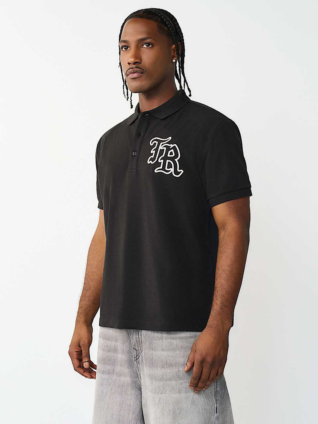 True Religion - Embroidered Stitch Dept Polo Shirt