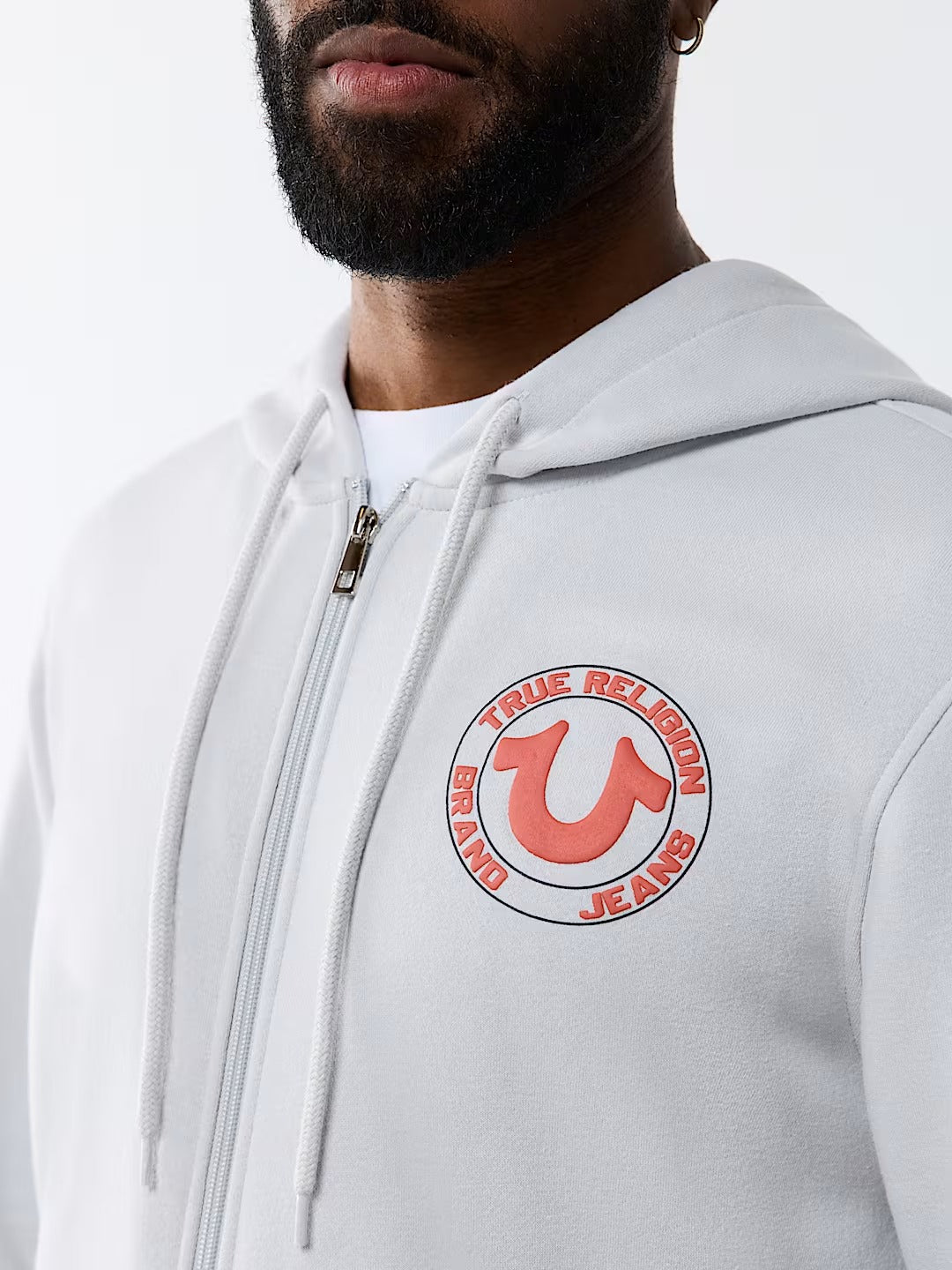 True Religion - True Puff-Print Zip Hoodie