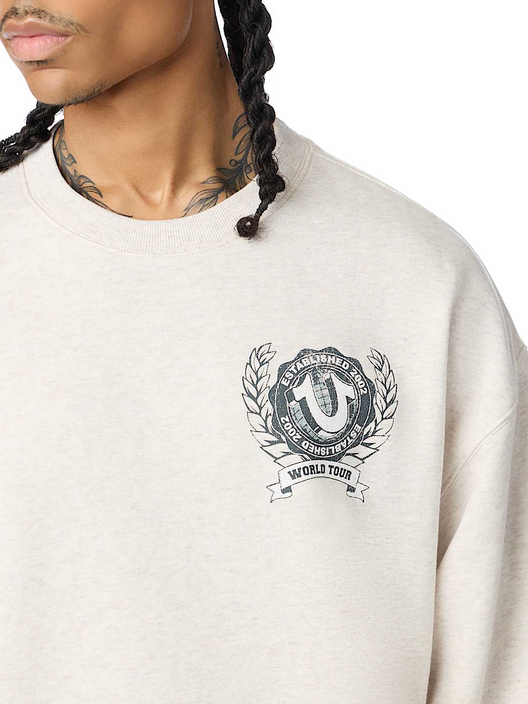 True Religion - Horseshoe Crest Relaxed Crewneck