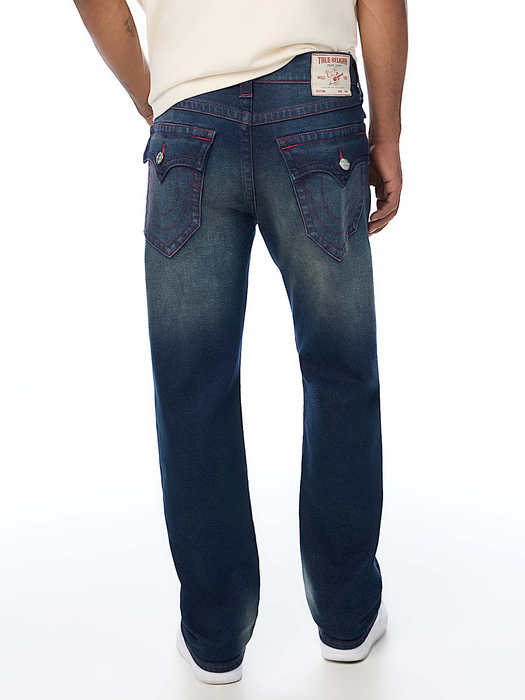 True Religion - Ricky Logo Flap Straight Jean 34"