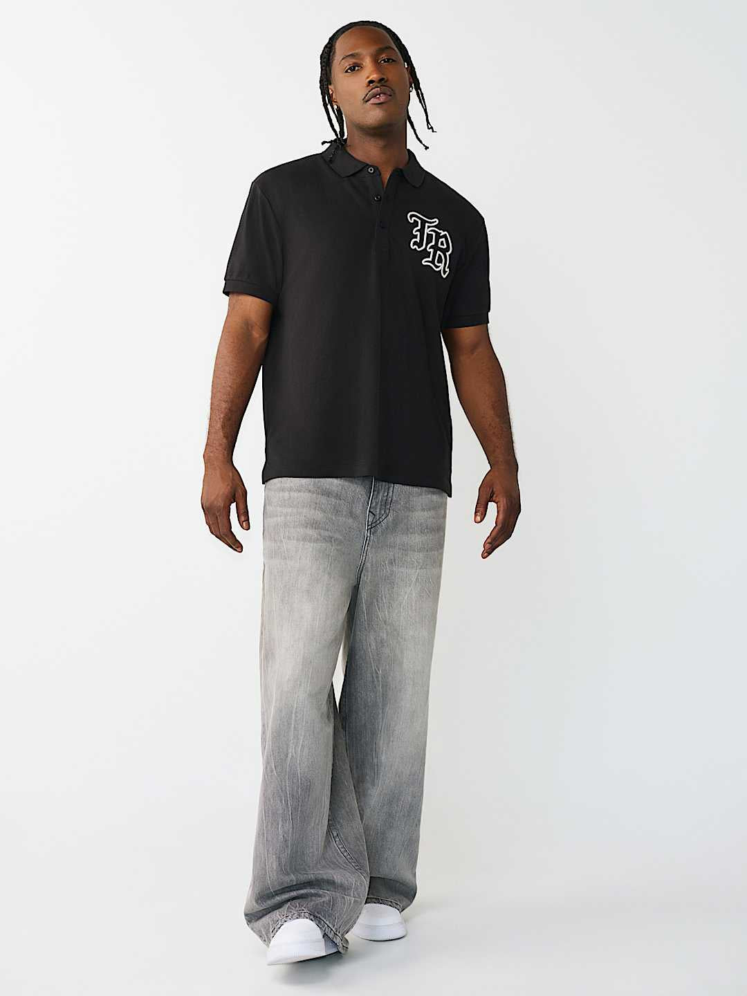 True Religion - Embroidered Stitch Dept Polo Shirt