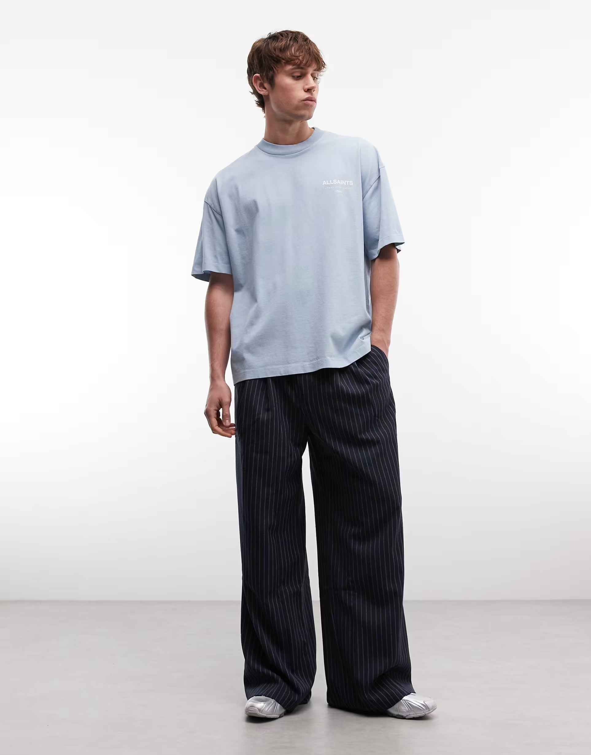 Allsaints - Underground logo t-shirt with back print