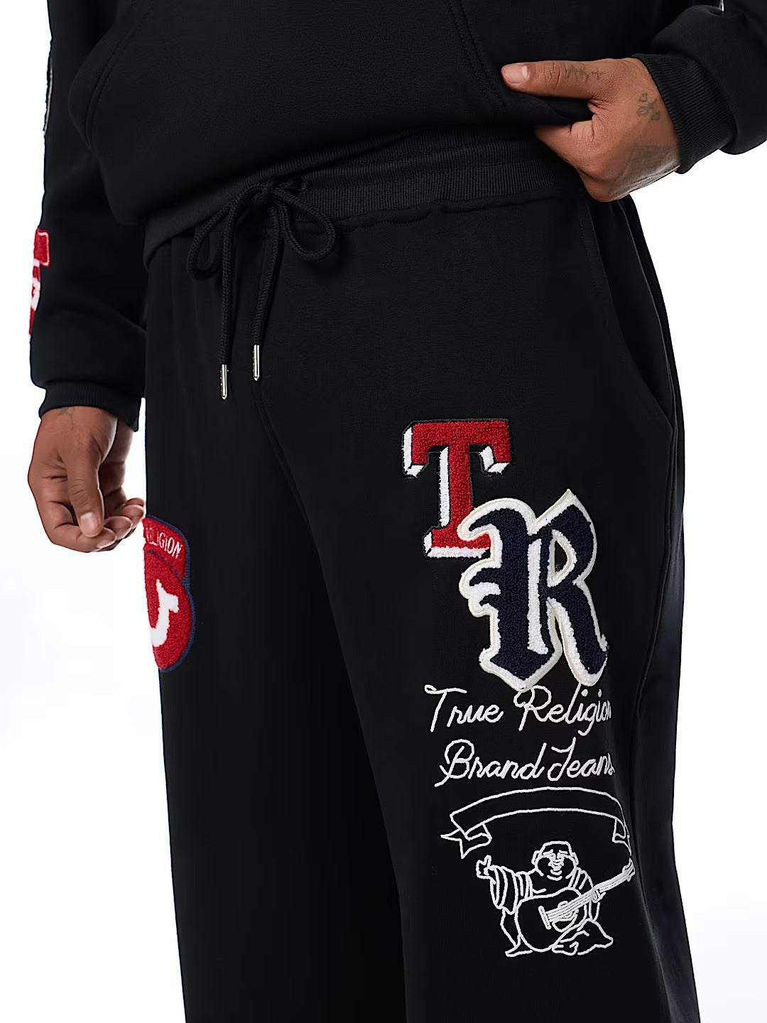 True Religion - Logo Patch Baggy Sweatpant
