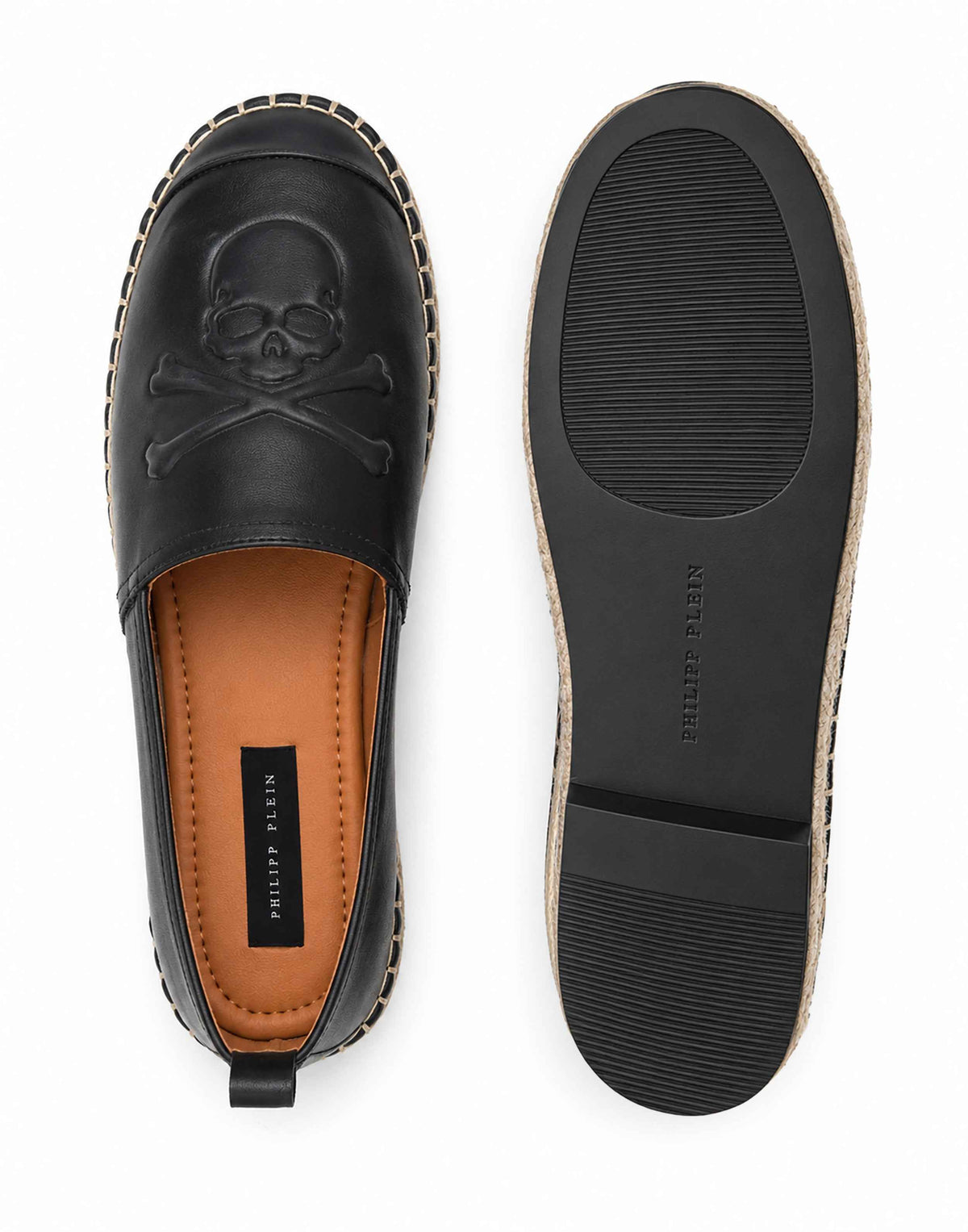 PHILIPP PLEIN - Nappa Leather Espadrillas Skull