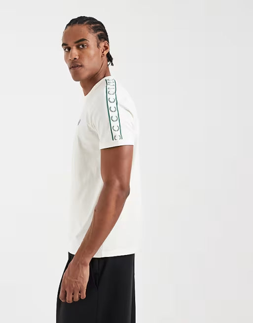 Fred Perry - contrast tape ringer t-shirt in ecru