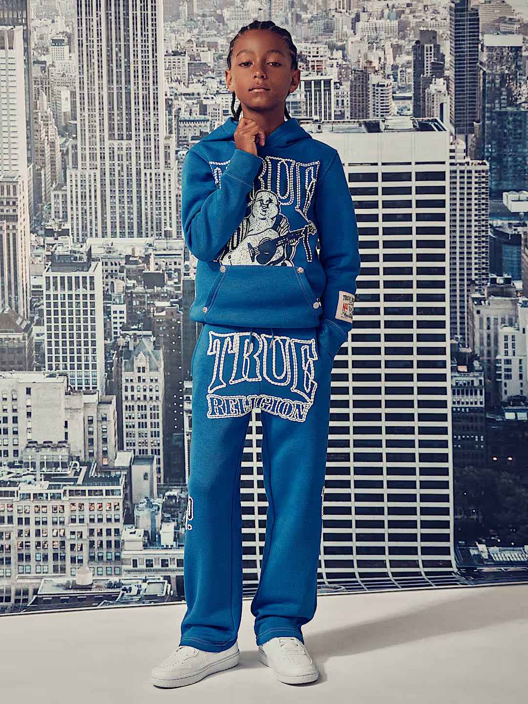 True Religion - Boys True 1 Logo Straight Leg Pant