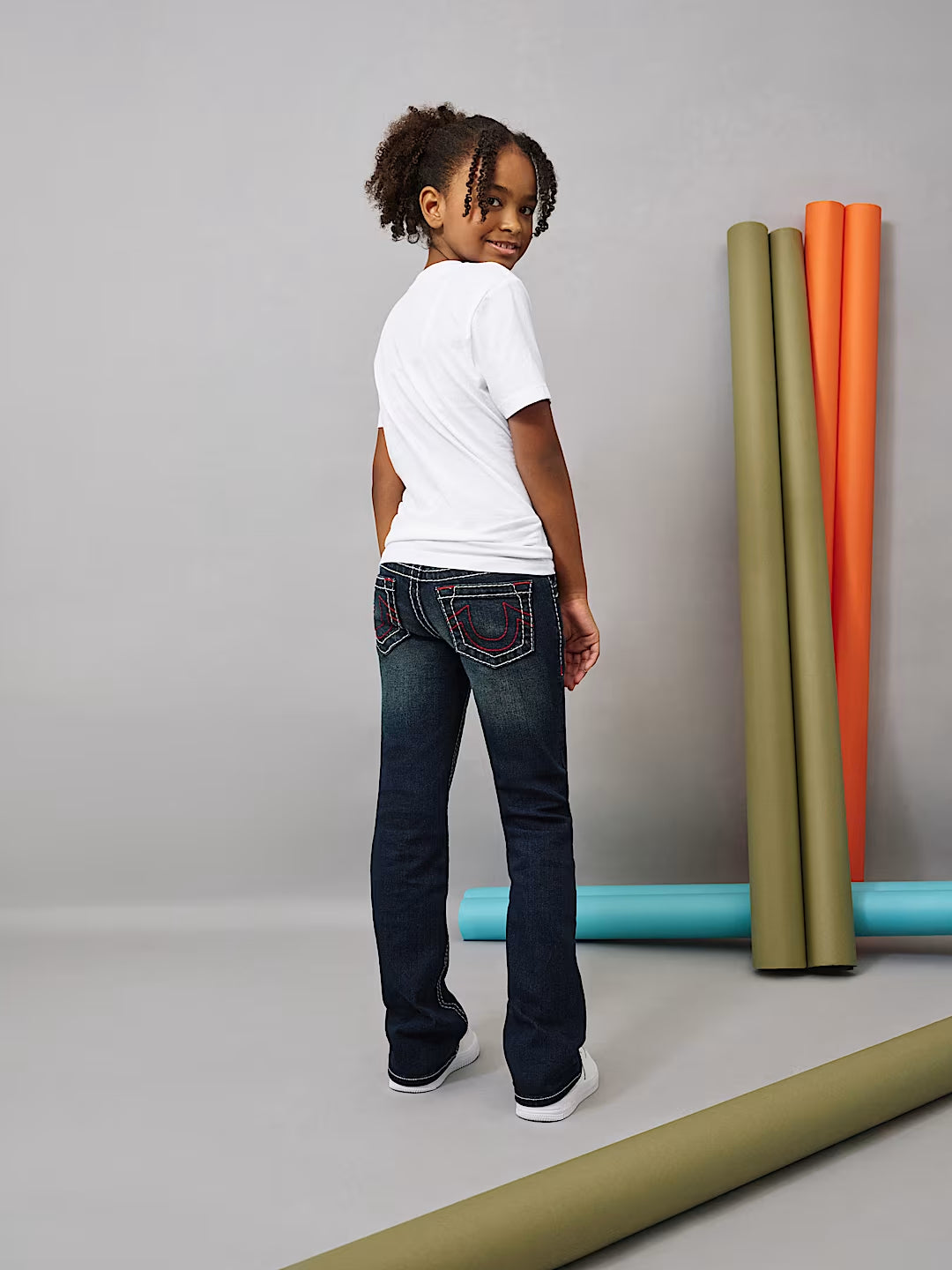 True Religion - Girls Becca Big T Bootcut Jean