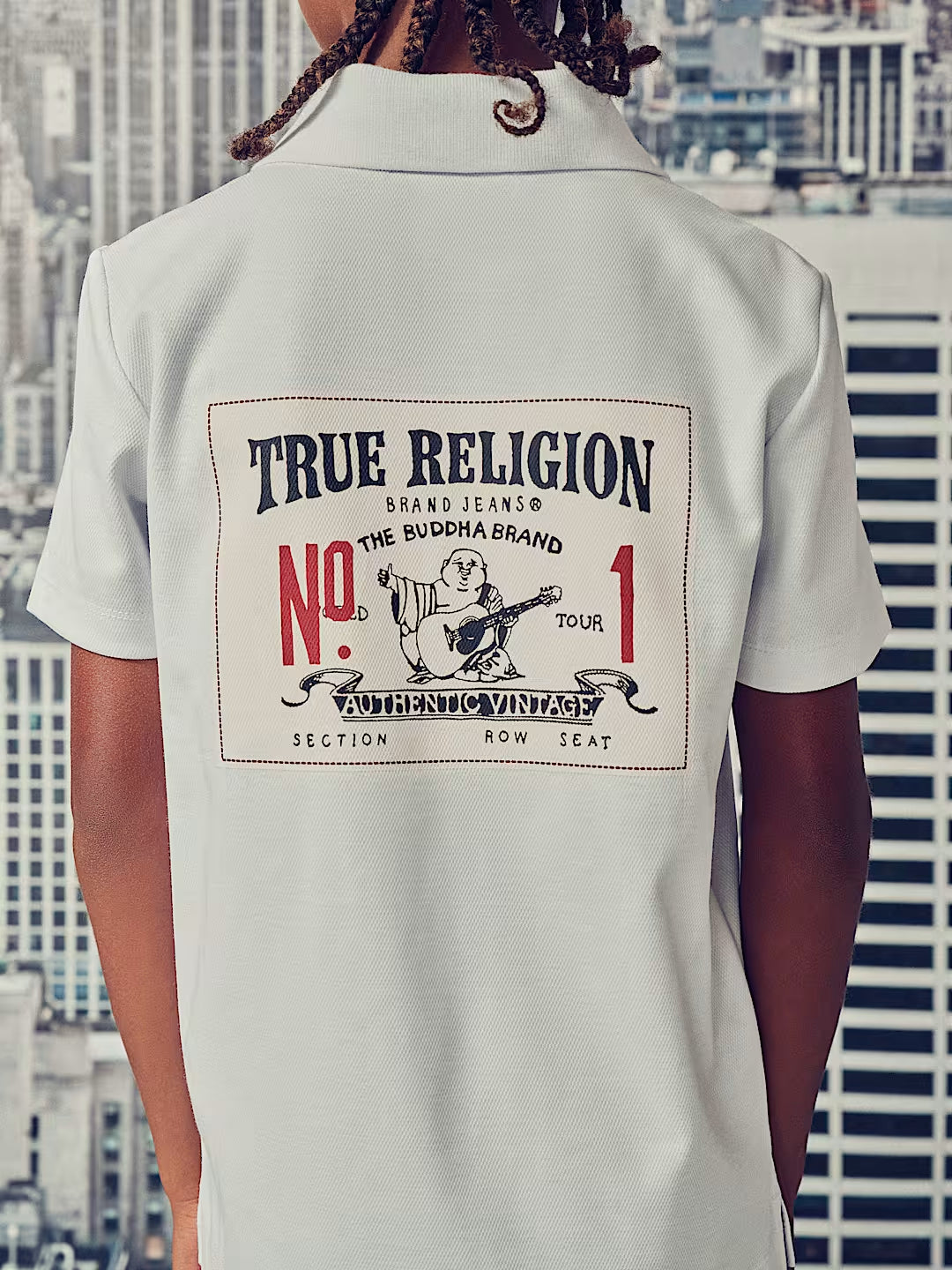 True Religion - Boys Canvas Patch Polo Shirt