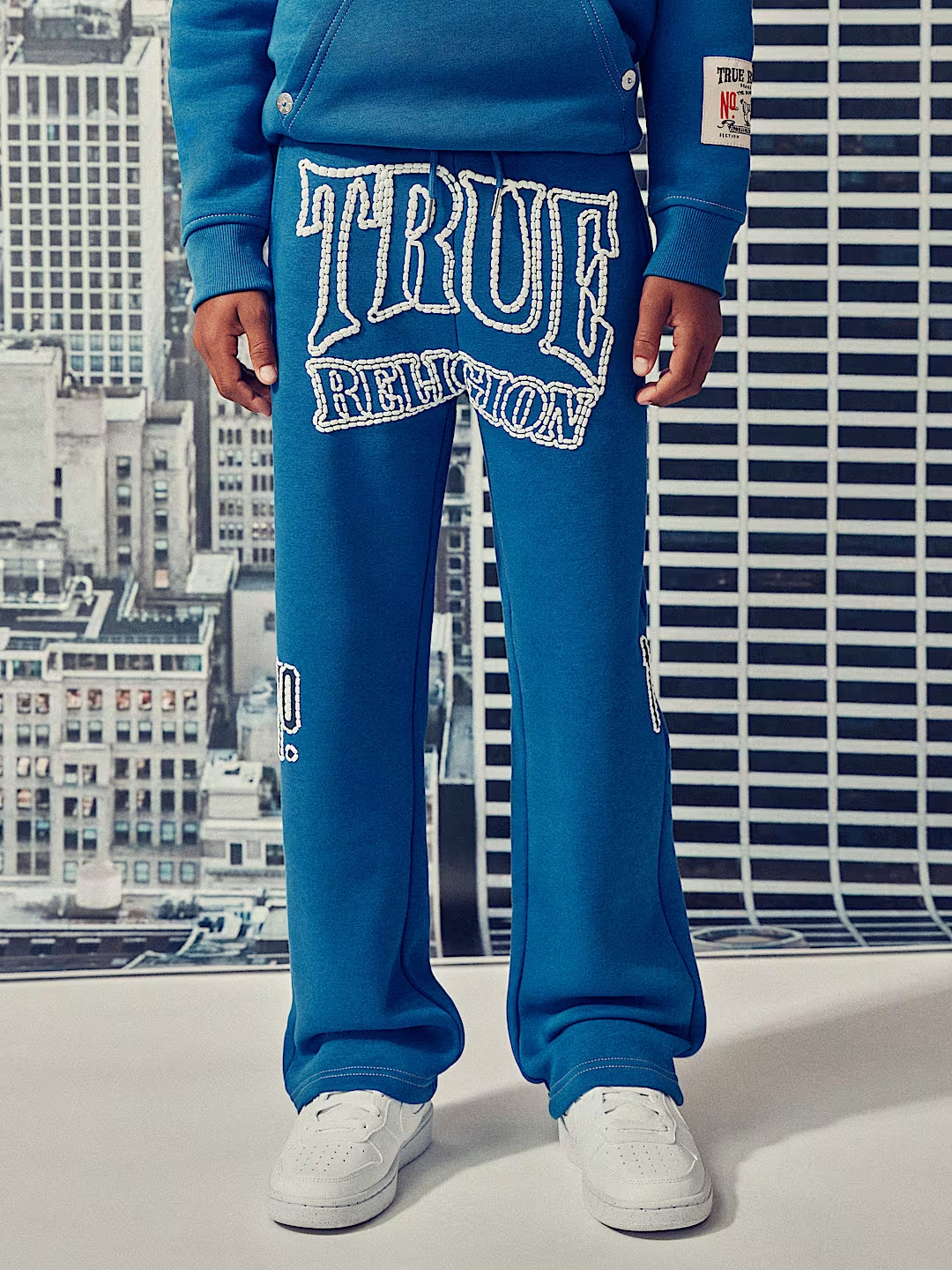 True Religion - Boys True 1 Logo Straight Leg Pant