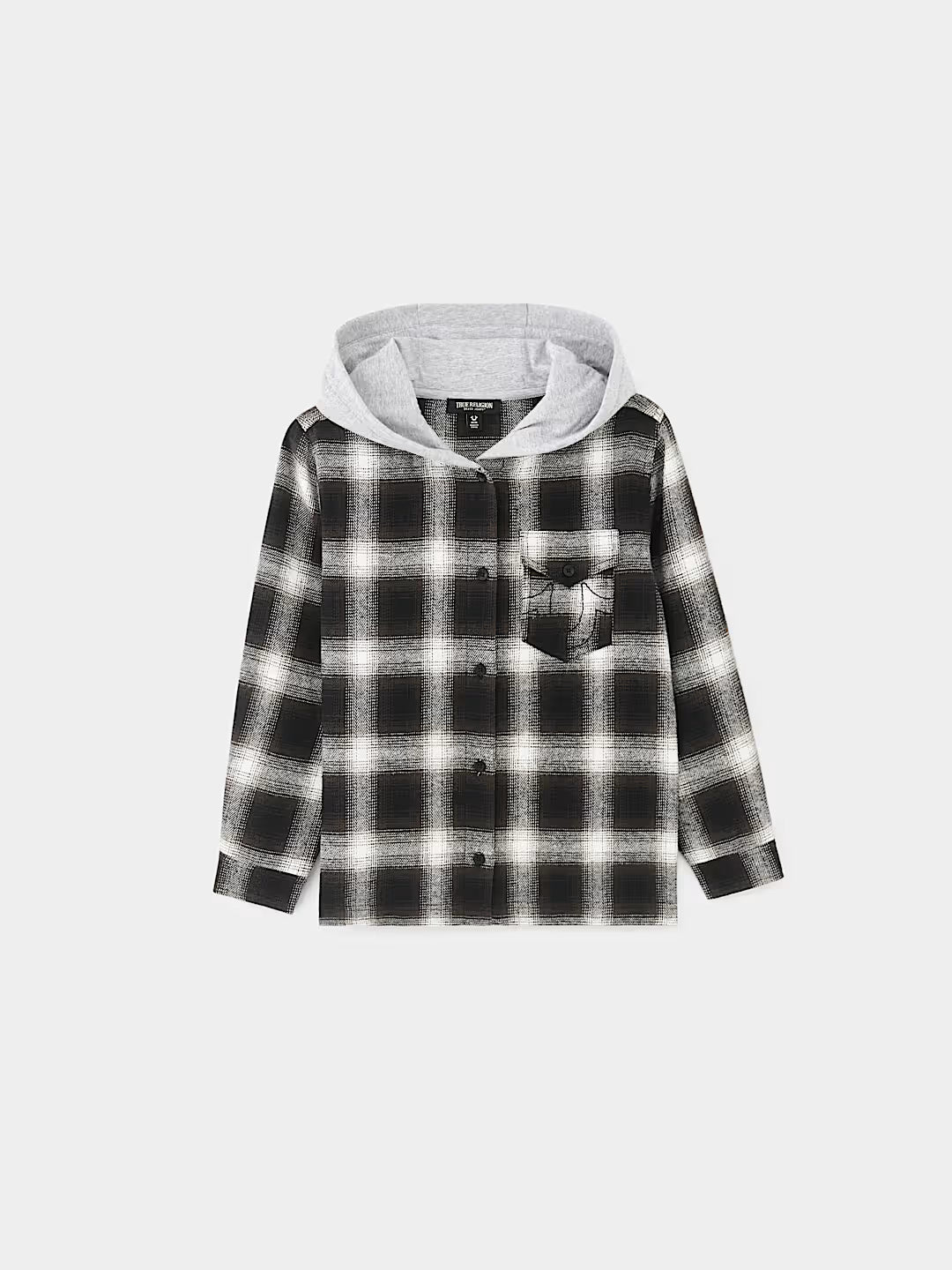 True Religion - Boys Hooded Flannel Shirt