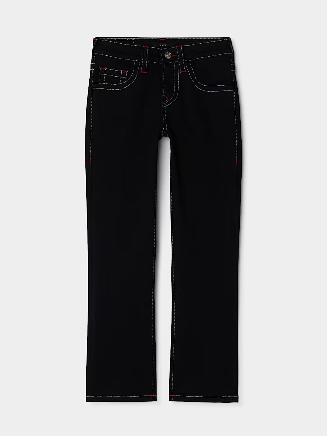 True Religion - Boys Ricky Big T Embroidered Straight Jean
