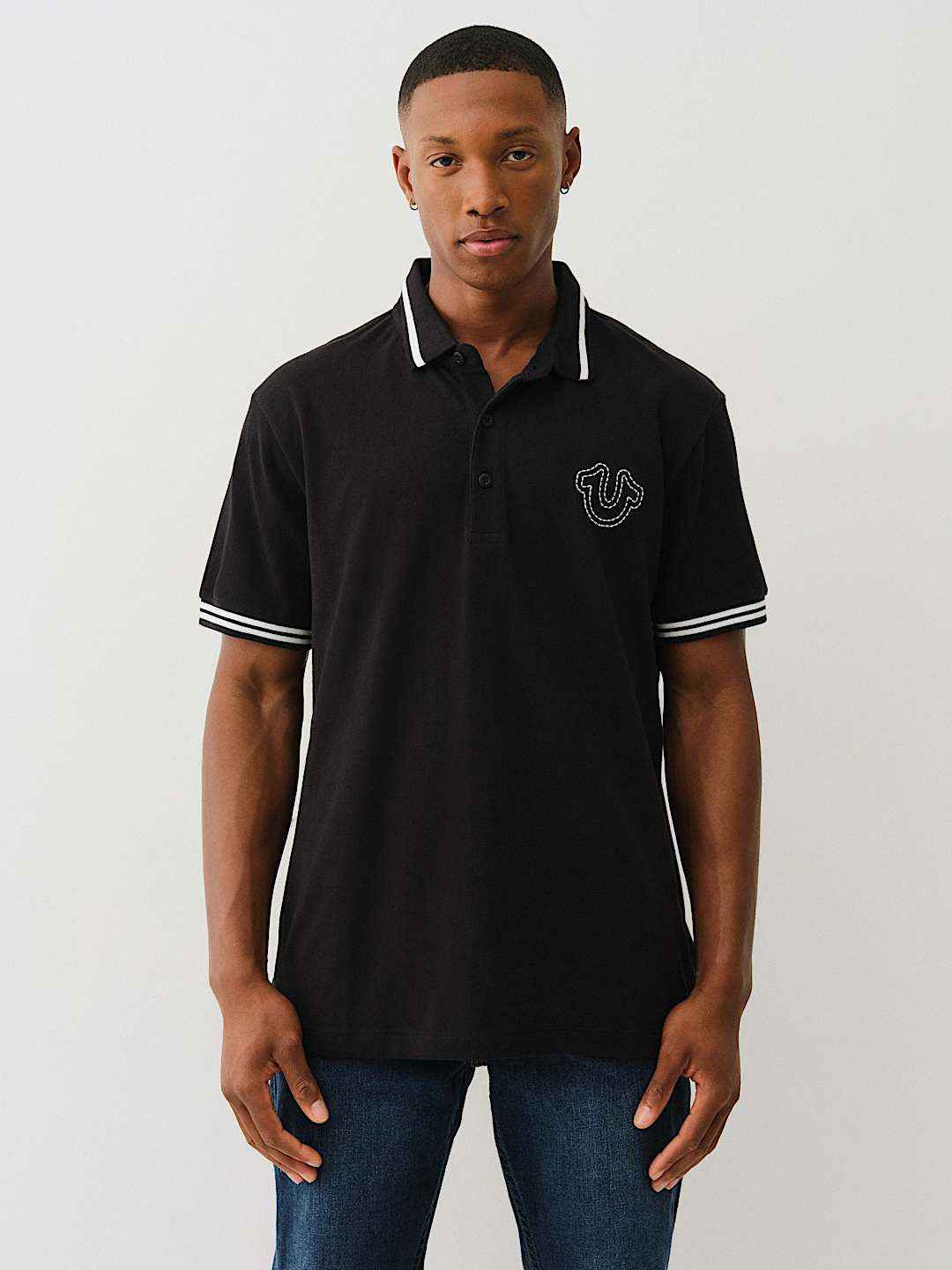 True Religion - Big T Horseshoe Polo Shirt