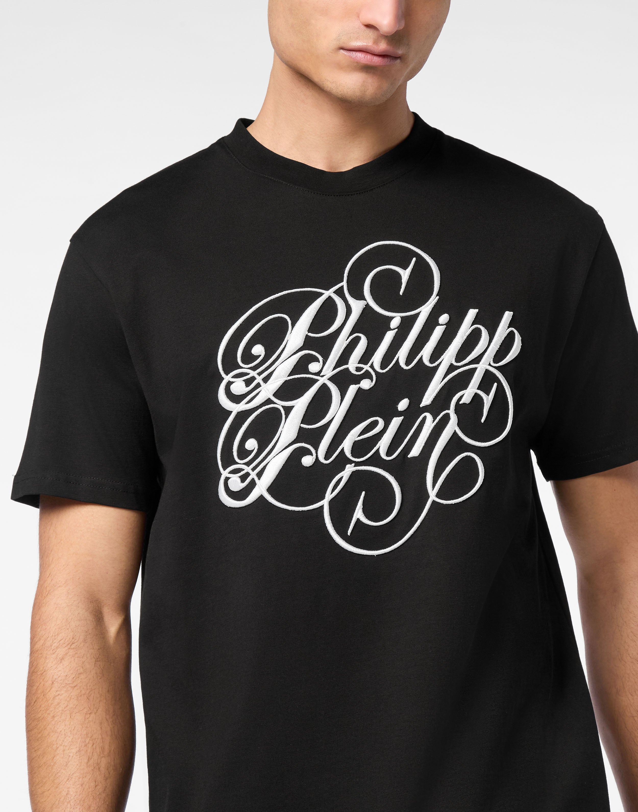 PHILIPP PLEIN - T-shirt Round Neck SS Plein Coursive