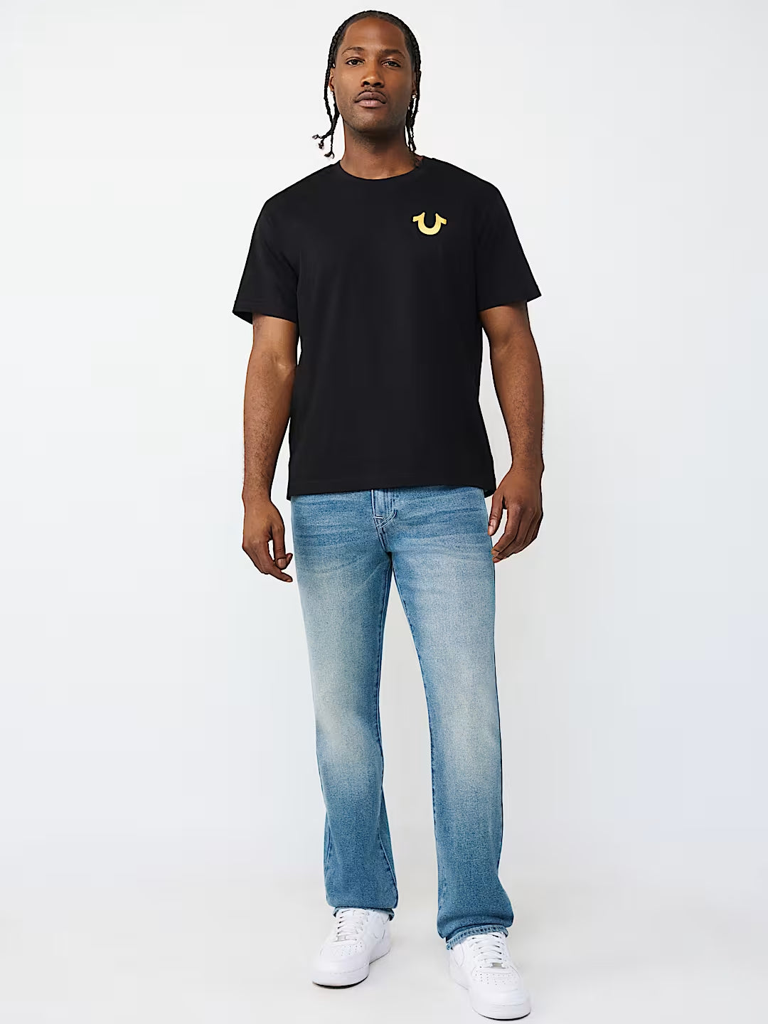 True Religion - Marker Script Buddha Tee