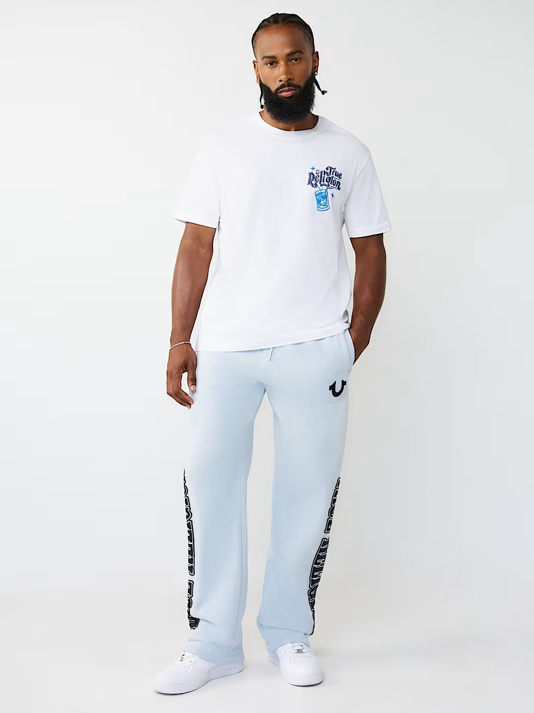 True Religion - Straight OG Logo Sweatpant