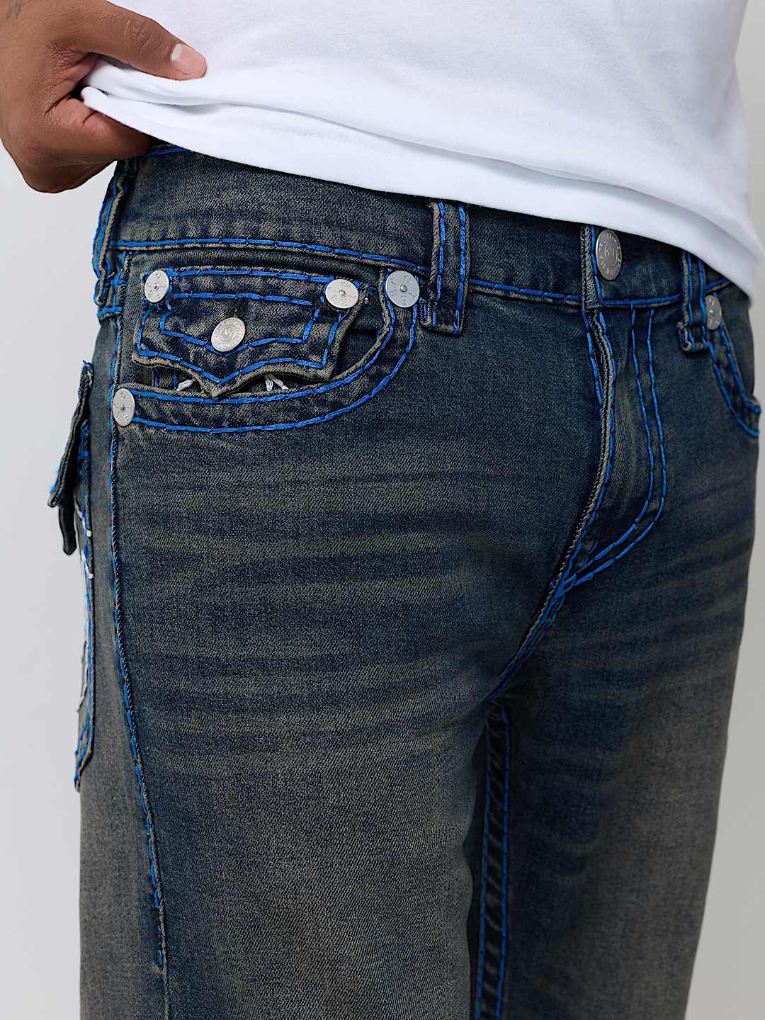 True Religion - Ricky Super T Flap Straight Jean